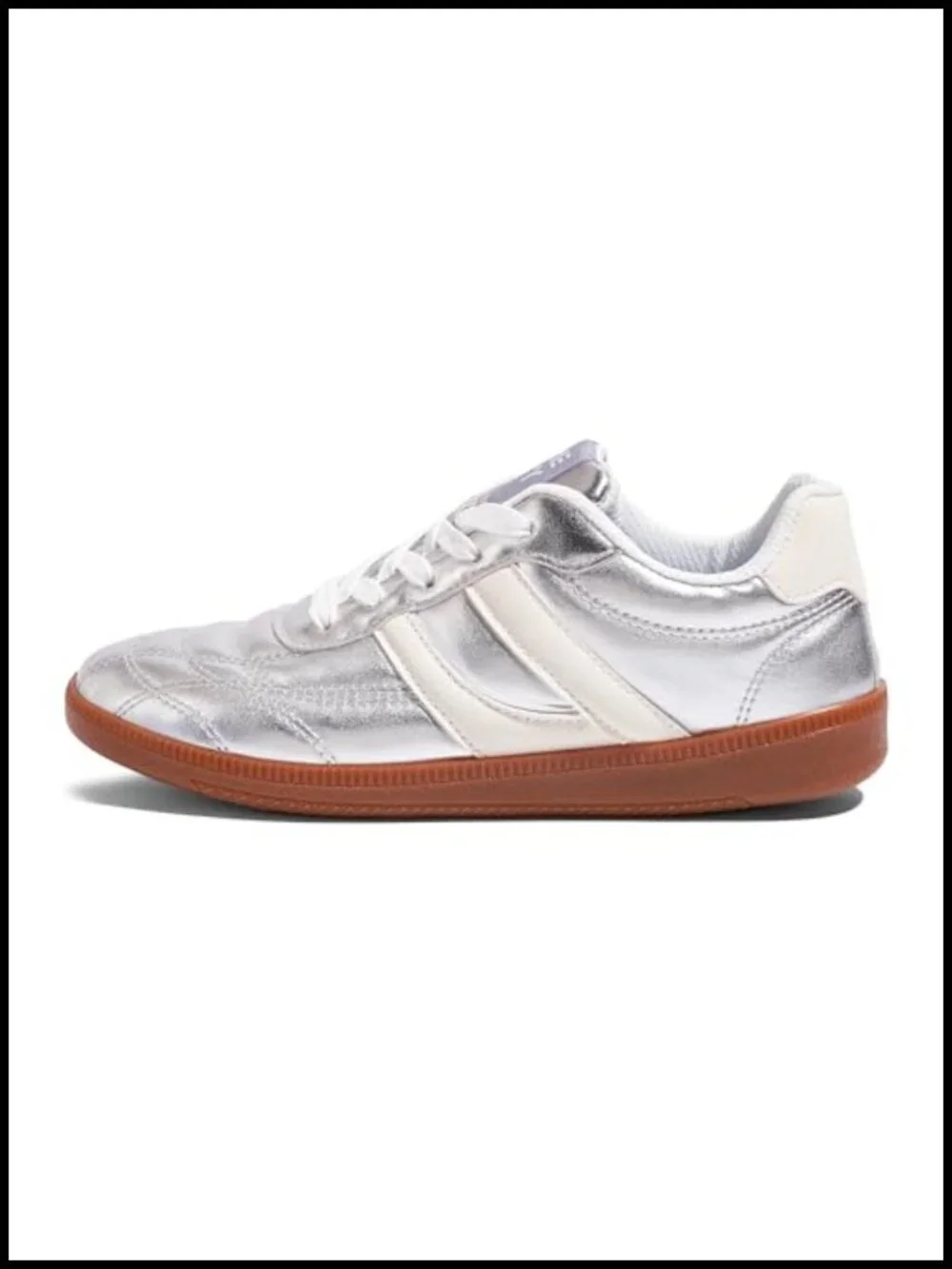 Vintage Retro Fashion Sneakers Leather & Gum Sole Non-Slip Cushion for Casual